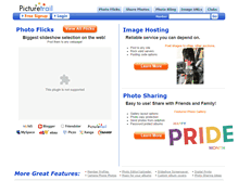 Tablet Screenshot of picturetrail.com